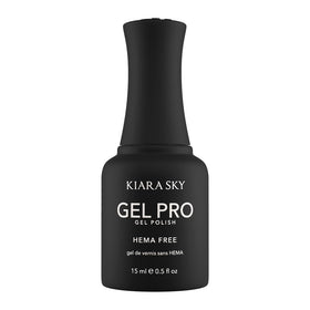 KIARA SKY Gel Pro True Black bottle shows bold, true-black color for dramatic nails.