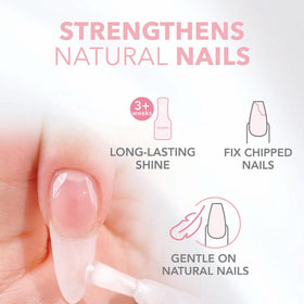 Kiara Sky Gelly Tip Builder GE03 soak-off removal in 15-20 minutes