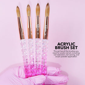 Kiara Sky Kolinsky Brush #10 3D nail art detail enables precise sculpting