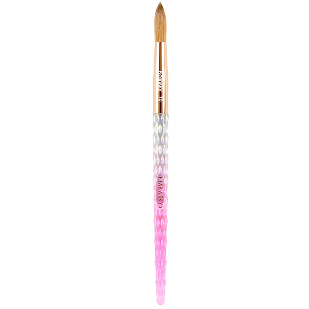 Kiara Sky Kolinsky Brush #10 detail close-up for precise acrylic pickup and control