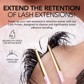 Kiara Sky Lash Primer cap and dropper ready for seamless pre-treatment before extensions.