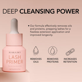 Kiara Sky Lash Primer with Vitamin E for lash conditioning and prep.