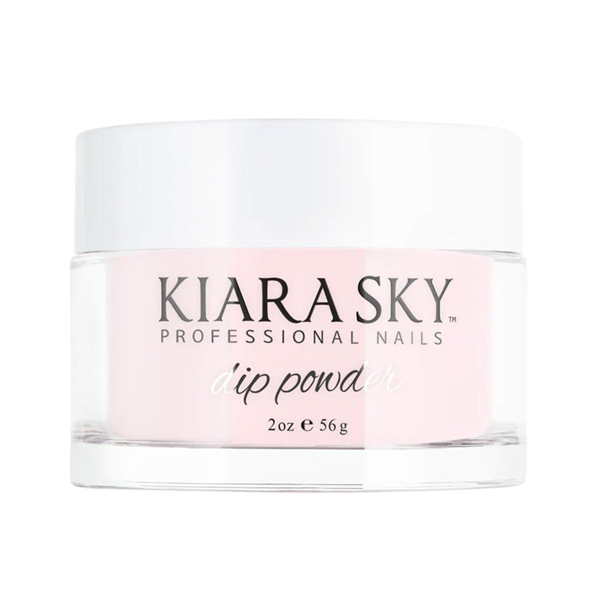 Kiara Sky light pink dip powder 2oz jar for subtle French tips