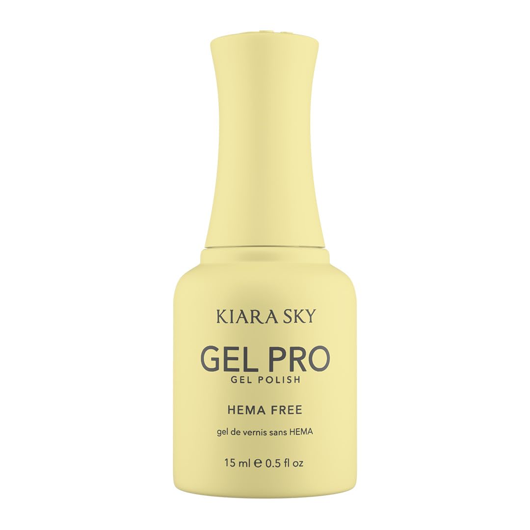KIARA SKY California Dreaming bottle shown with a soft yellow hue for at-home gel nails