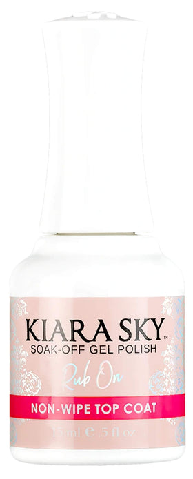 Kiara Sky Top Coat Base for powder effects delivers lasting gloss and easy application.