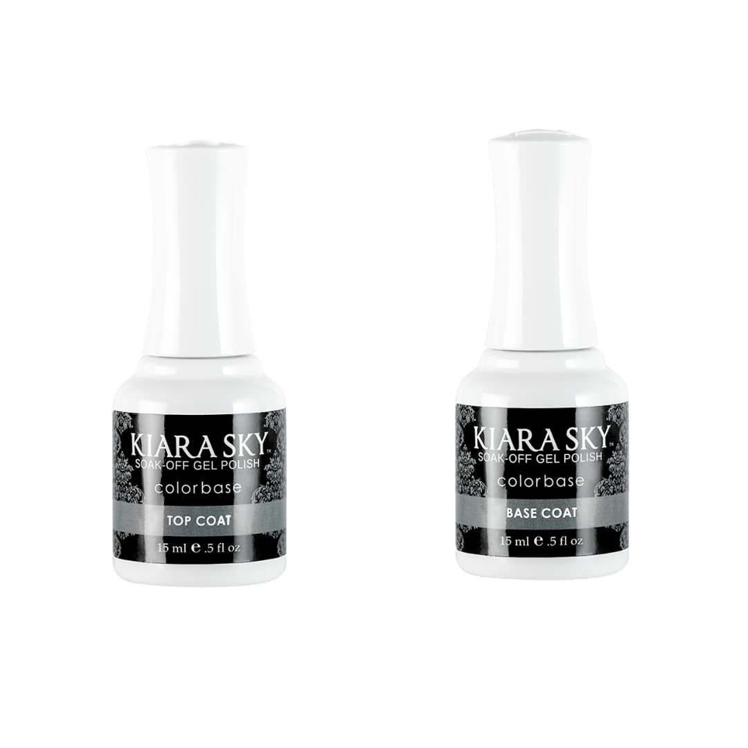 Kiara Sky top coat bottle with brilliant shine for long-lasting color