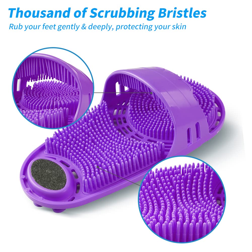 Kibhous durable silicone foot scrubber designed for long-lasting use.