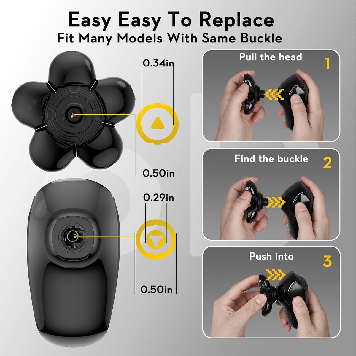 Kibiy hypoallergenic stainless steel blades minimize irritation during shaves.