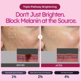 KICHOLOGY Alpha Arbutin TXA Cream texture close-up shows absorption