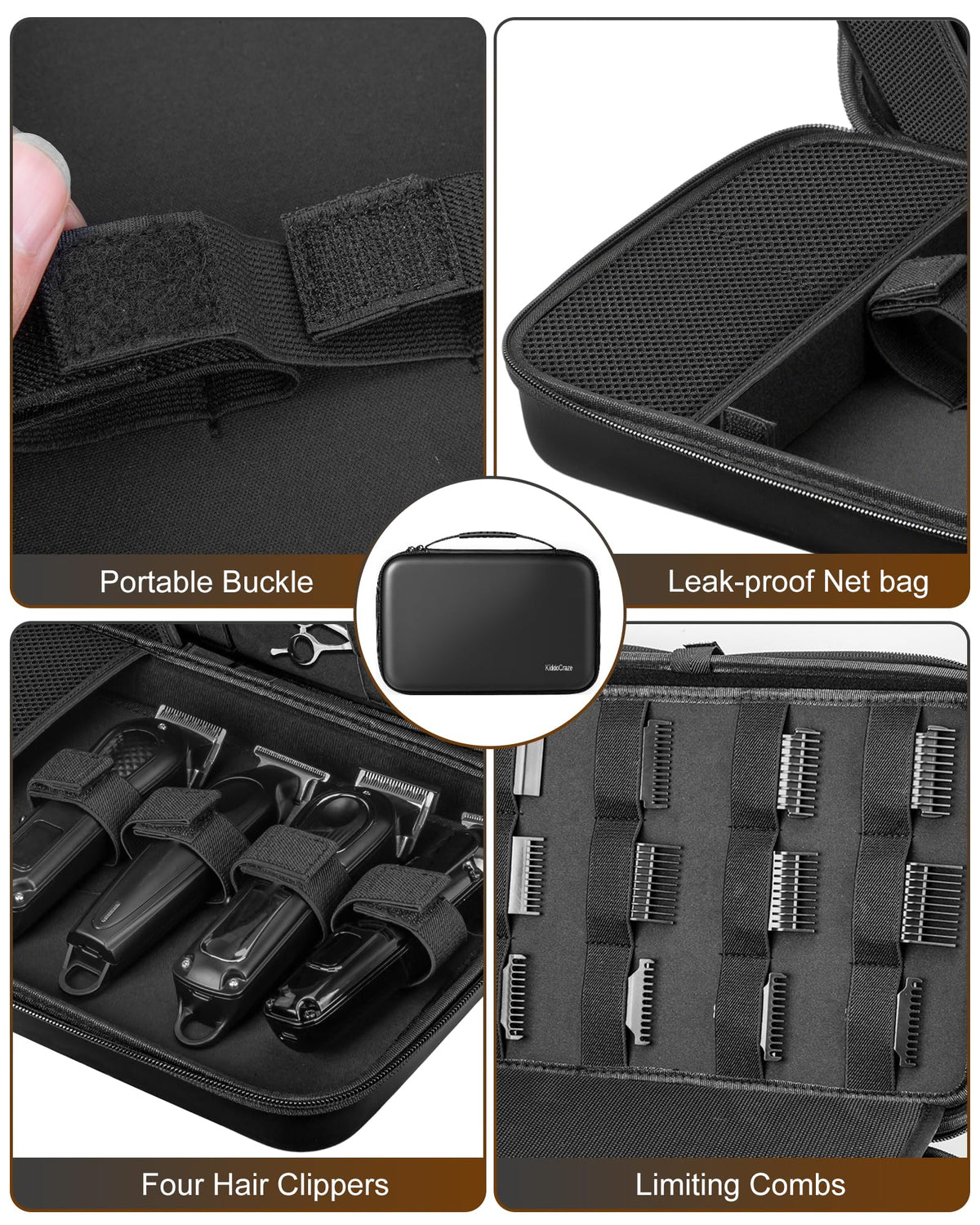 KiddoCraze waterproof EVA material protects tools from dust and splashes during trips.
