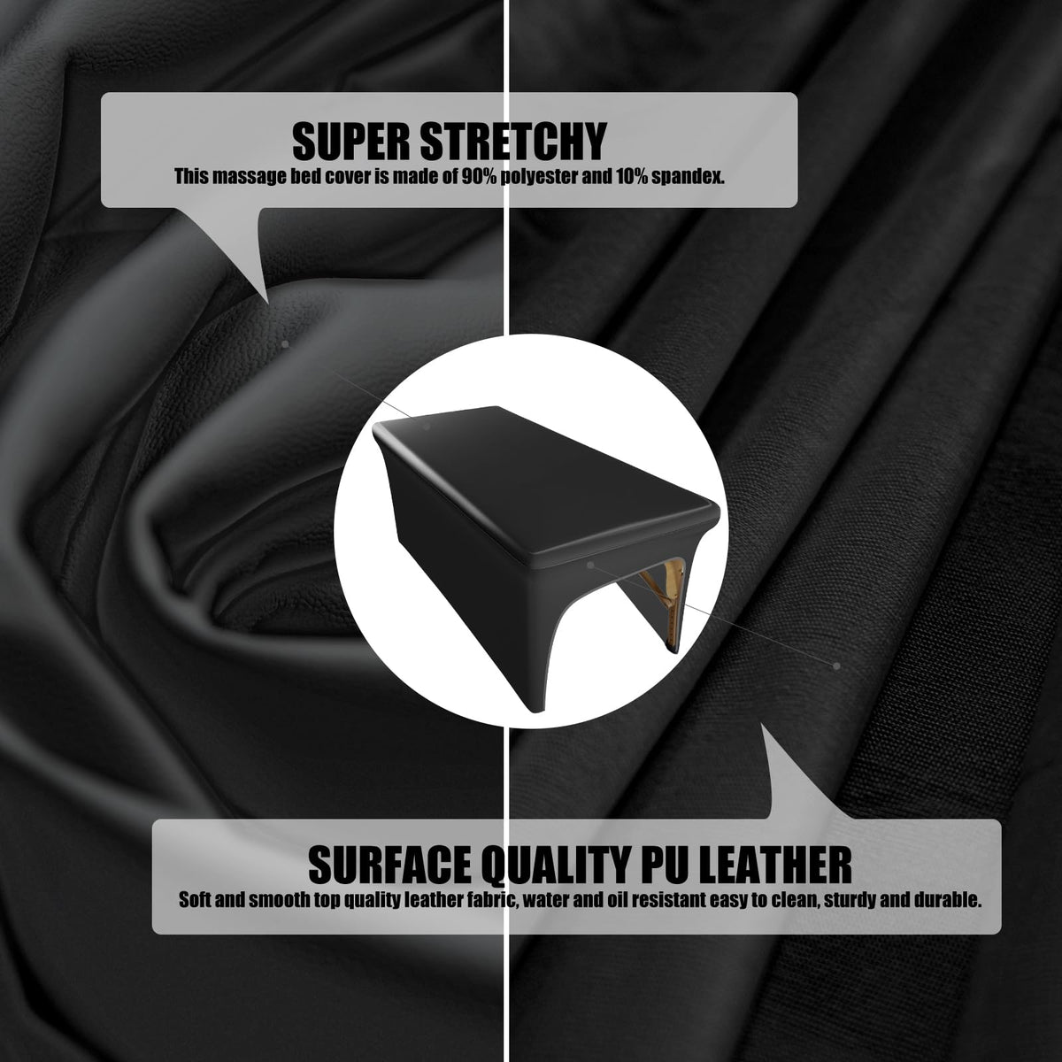 KIDOACOW Odorless PU Leather Top delivers a clean, professional feel