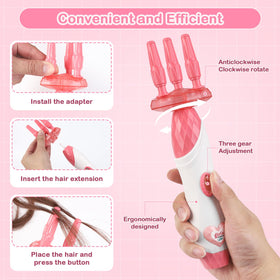 Kidzkube rope braider tool for quick rope braids.