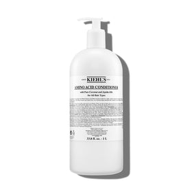 Kiehl's Amino Acid Conditioner bottle with pump for daily smoothing.