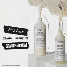 Kiehl's conditioner leaves hair soft and shiny after use.