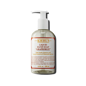 Kiehl's Grapefruit hand soap bottle for gentle cleansing and skin conditioning