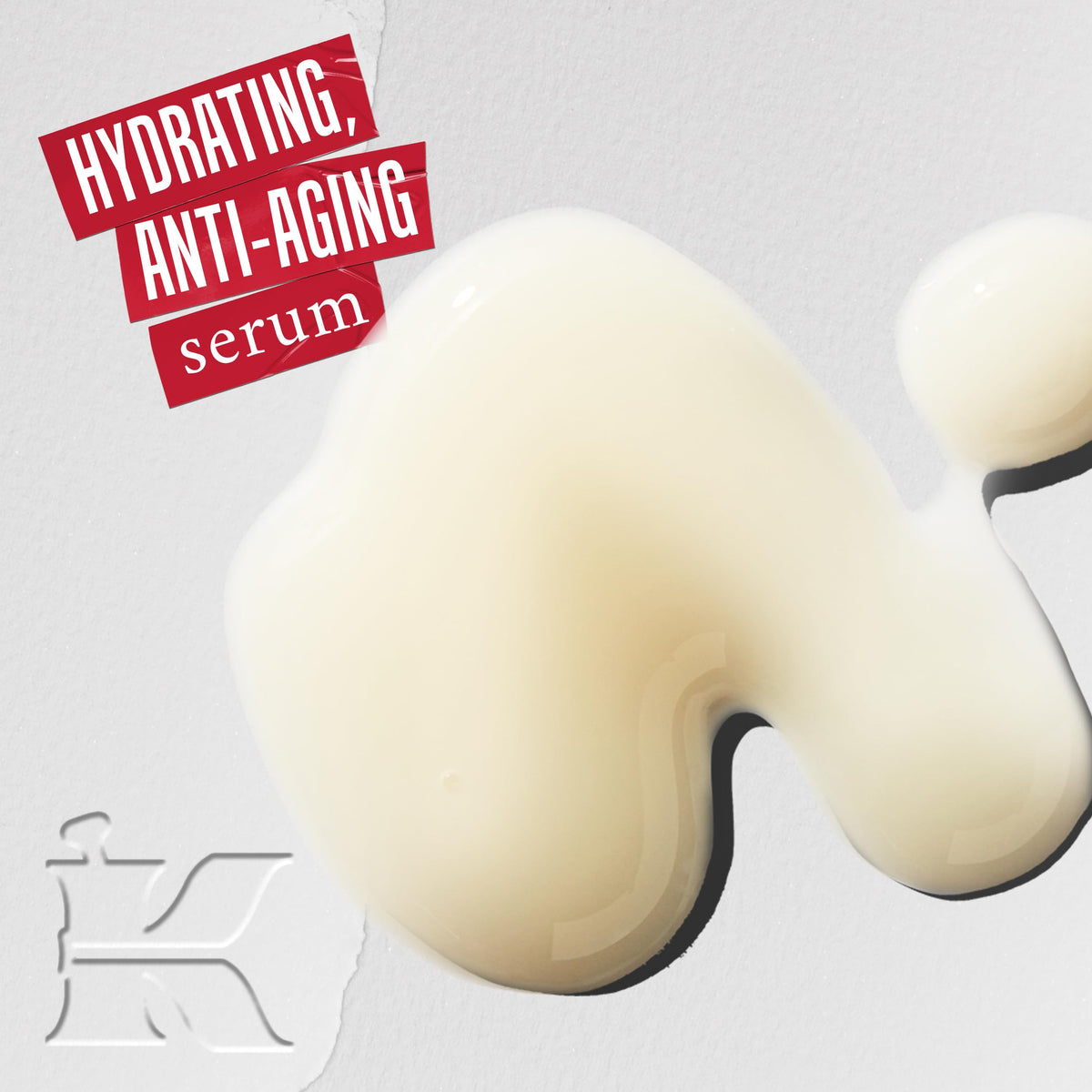 Applying Kiehl's Hyaluronic Acid Serum on the face for a quick hydration boost.