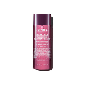 Kiehl's Iris Extract Activating Treatment Essence bottle enhances texture and radiance for all skin types