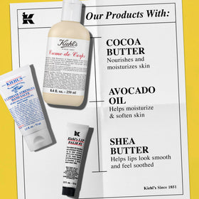 Kiehl's moisturizing hand lotion texture for smooth, soft hands.