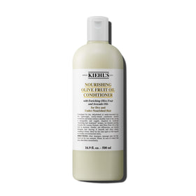 Kiehl's Nourishing Olive Fruit Oil Conditioner bottle ready for detangling and shine