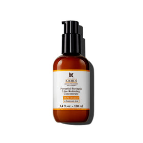 Kiehl's Powerful-Strength Vitamin C serum bottle closeup showing brightening potential