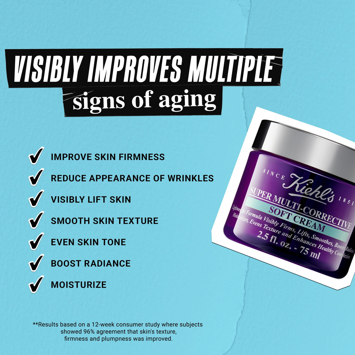 Hands applying Kiehl's Soft Cream in a quick, easy massage