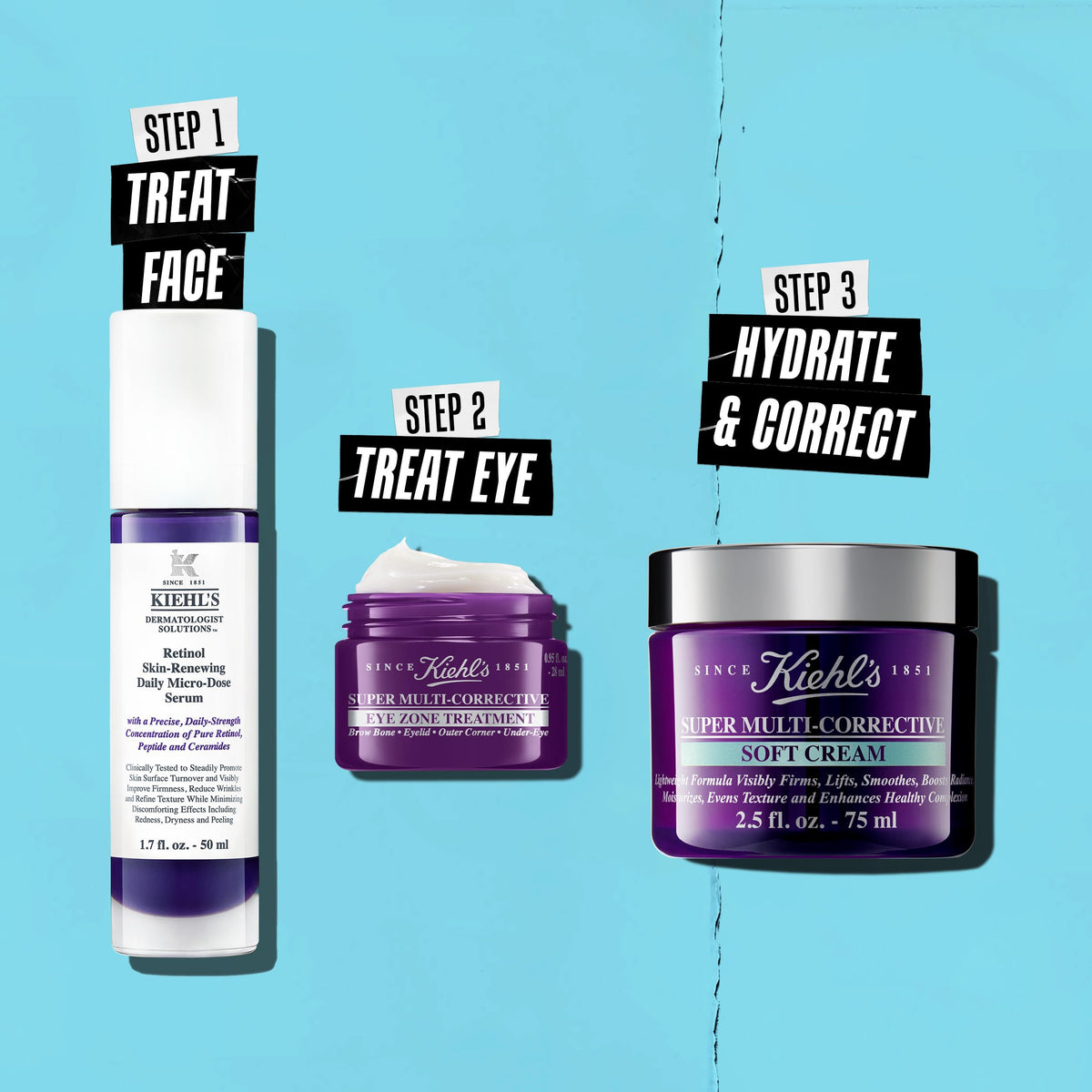 Packaging display of Kiehl's Soft Cream with clean branding