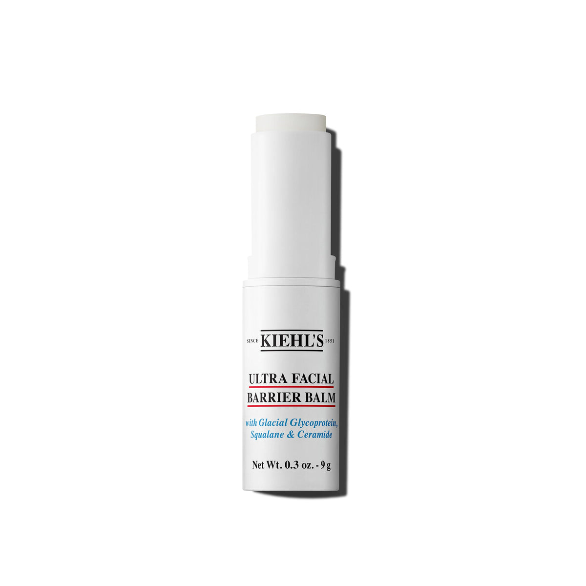 Kiehl's Ultra Facial Barrier Repair Balm stick delivering on-the-go hydration for all-day comfort