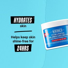 Applying Kiehl's Ultra Facial Oil-Free Moisturizer delivers instant cooling