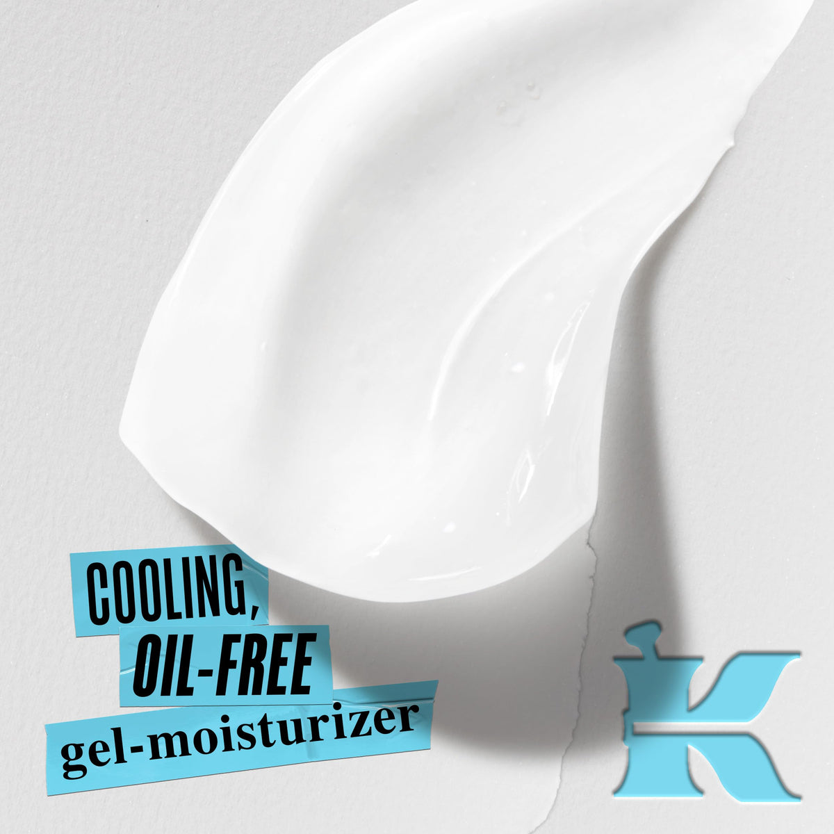 Kiehl's Ultra Facial Oil-Free Moisturizer texture close-up with cooling gel