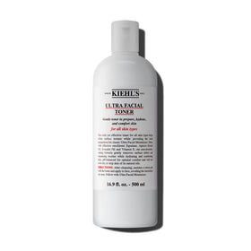 Kiehl's Ultra Facial Toner bottle with squalane for gentle hydration.