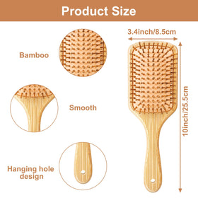 Kifmurase bamboo bristles provide gentle scalp massage for relaxation.