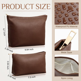 Kigeli makeup bag set open compartments showing smart organization
