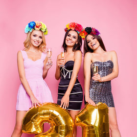 Kigeli delicate rose design headband enhances festival outfits