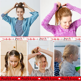 Kigeli elastic fabric hair ties provide soft, durable comfort