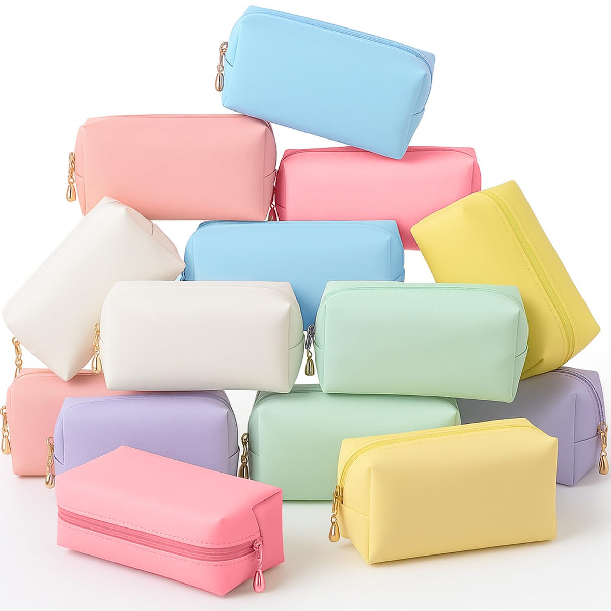 Kigeli makeup bag in bright colors for cosmetics and travel organization