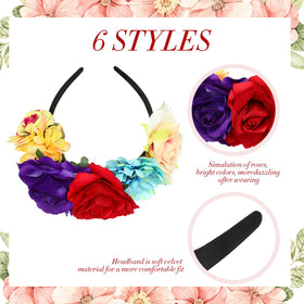 Kigeli multicolored flower crown adds an elegant touch to outfits