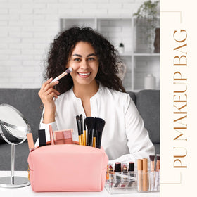 Kigeli pouches organize cosmetics and toiletries while traveling