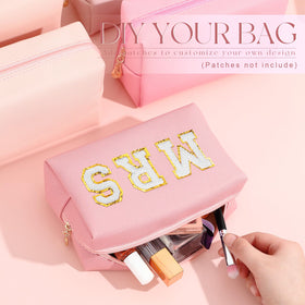 Kigeli Pink Series compact makeup pouch keeps essentials handy