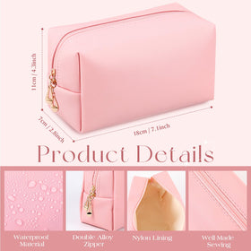 Kigeli Pink Series cosmetic pouch waterproof ideal for spill protection