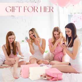 Kigeli Pink Series gift-ready makeup bag ideal as a thoughtful present