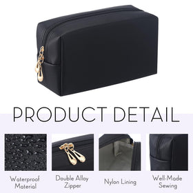 Kigeli PU leather cosmetic pouches waterproof for protection on trips
