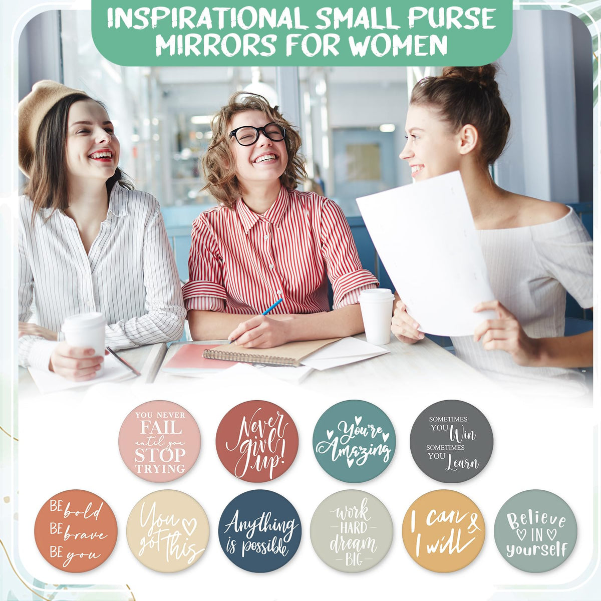 Kigley bulk gift mirrors suitable for church groups and classrooms