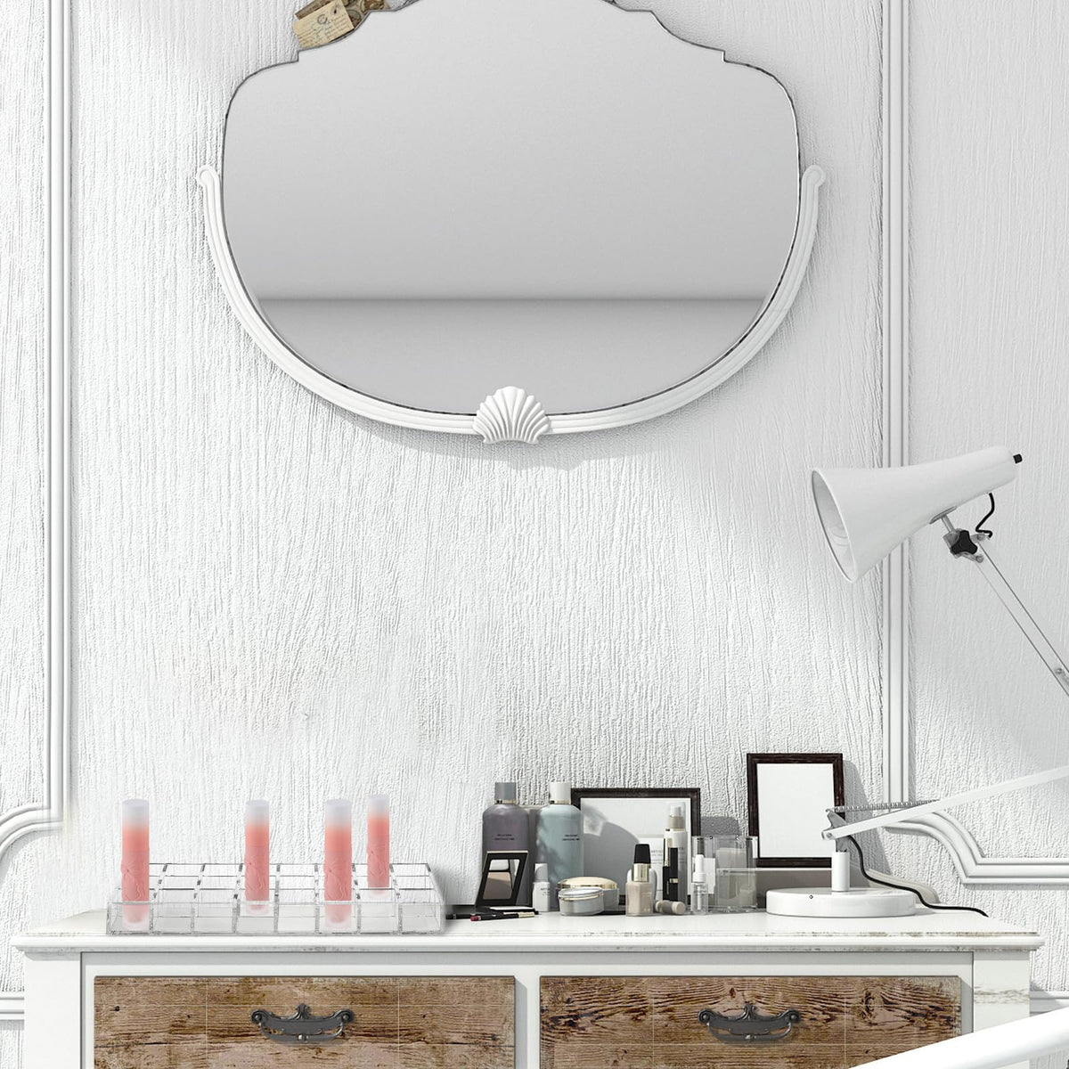 Kigley durable acrylic construction resists scratches for lasting vanity use