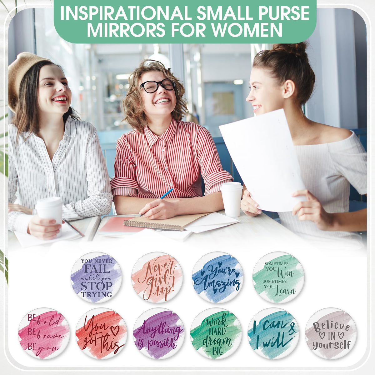 Kigley travel-friendly pocket mirror for on-the-go touch-ups