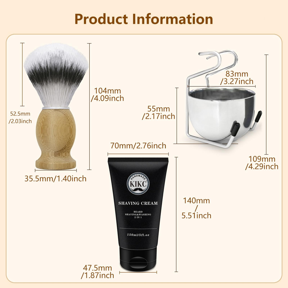 Kikc 5 in 1 shaving kit shaving-manual guides first shave confidently