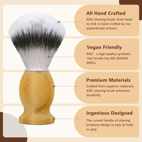 Kikc 5 in 1 shaving kit stainless-lather-bowl for rich, easy-to-clean foam