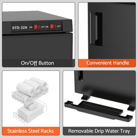 Kikihouse hot towel warmer delivers quick heat in about 30 minutes for faster service.