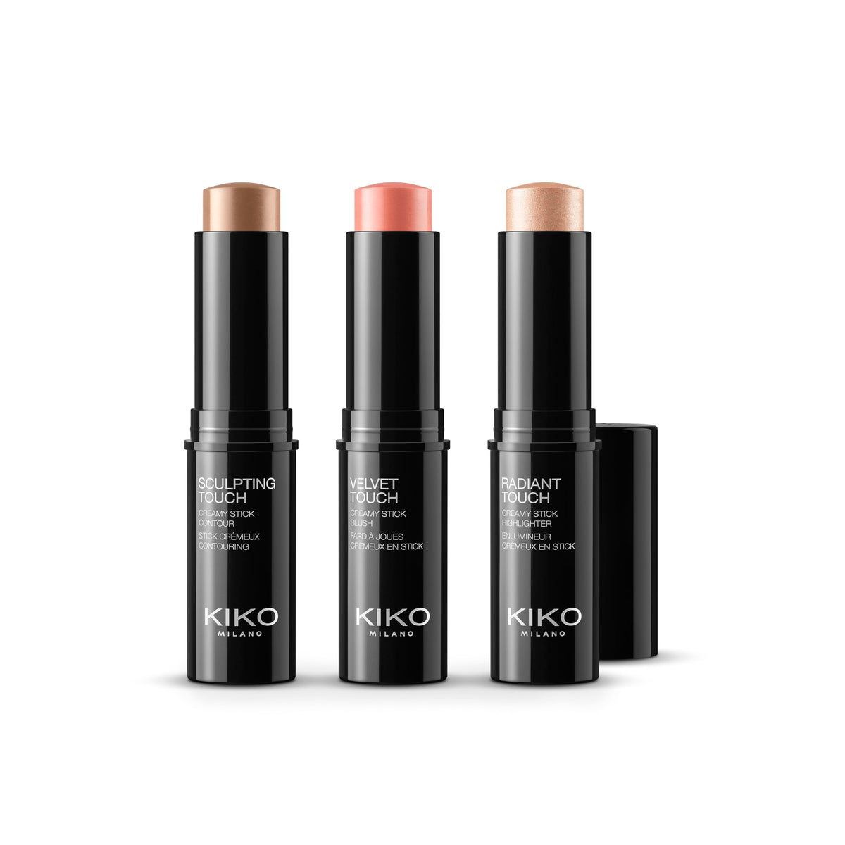 KIKO Milano Contouring Face Set 01 contour stick close-up showing smooth matte finish.