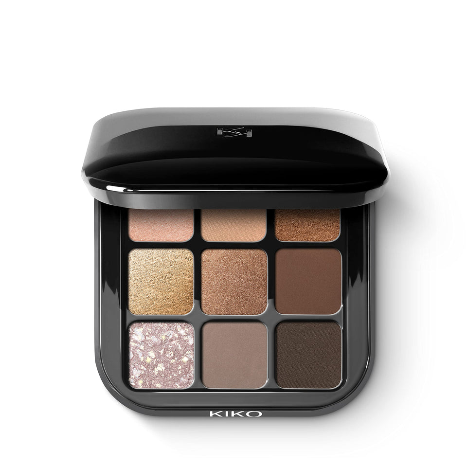 KIKO Milano Glamour Multi Finish palette compact with mirror for on-the-go touch-ups