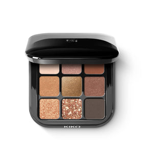 Kiko Milano Glamour Multi Finish Eyeshadow Palette 02 compact with mirror for on-the-go touch-ups